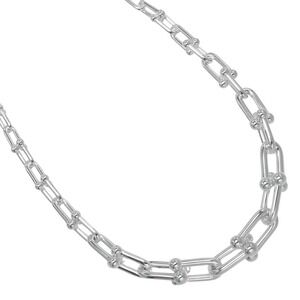 Tiffany Graduated Link Necklace Silver